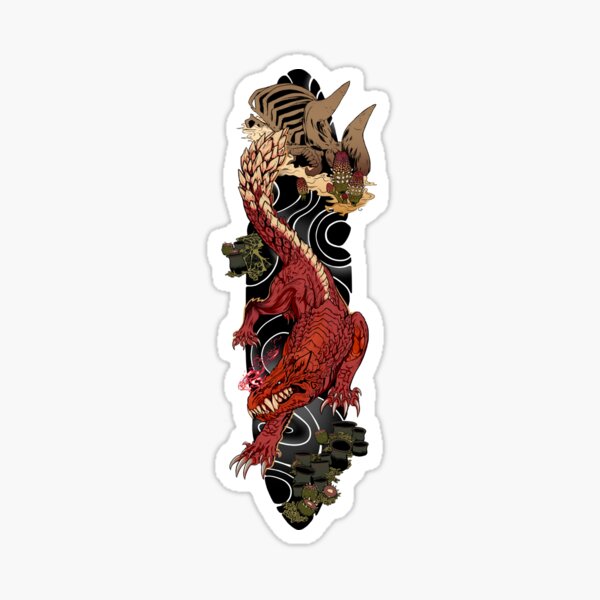 Odogaron Japanese Sleeve Tattoo Sticker