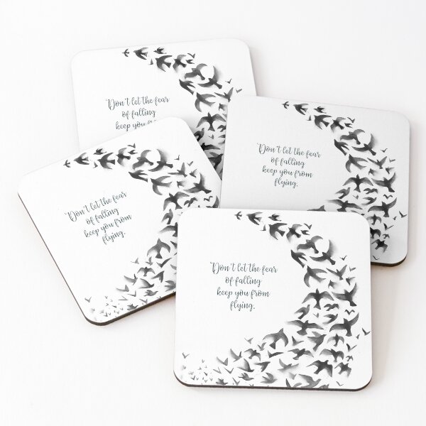 Item preview, Don't let the fear of falling keep you from flying quote designed and sold by tiffne.