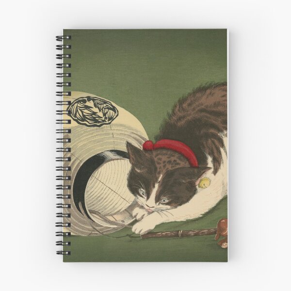 Item preview, Cat and Lantern by Kobayashi Kiyochika designed and sold by ArtExpression.