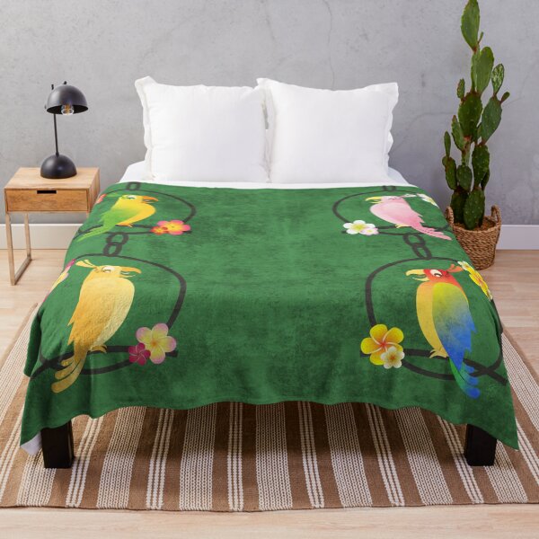 Item preview, Tiki Birds - Green Background Horizontal designed and sold by drxgonfly.
