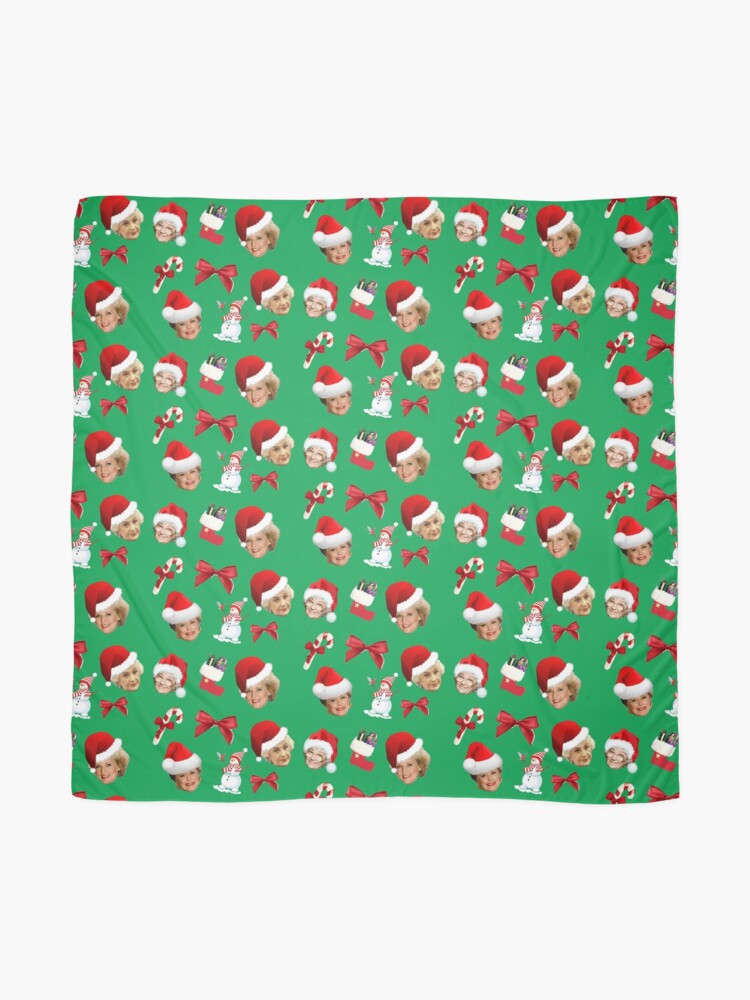 Alternate view of Golden girls- christmas pattern Scarf