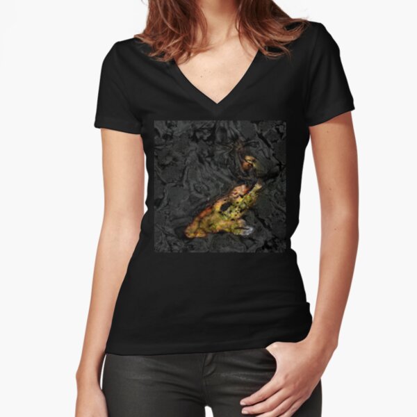 Black Waters 1 Fitted V-Neck T-Shirt