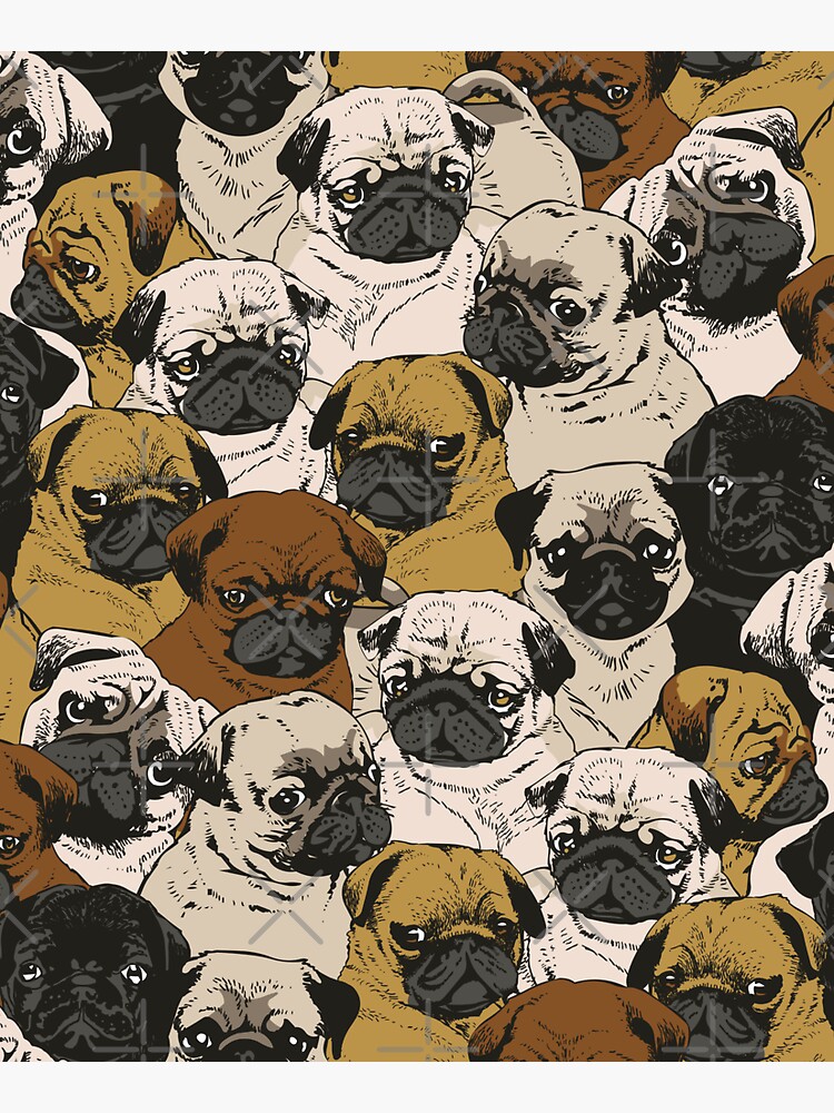 Social Pugs by Huebucket