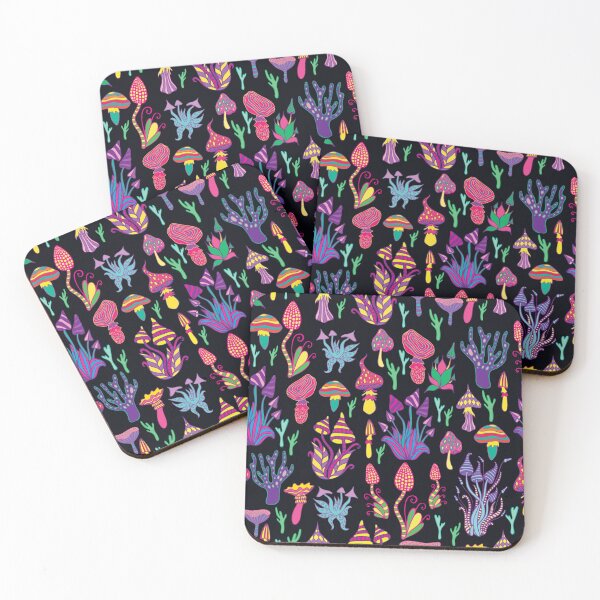 Item preview, Mushroom Pattern Design Retro Psychedelic designed and sold by Draculaura2009.