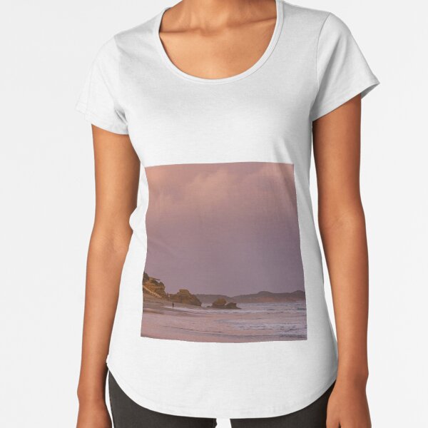 Pt Lonsdale Sunset Premium Scoop T-Shirt