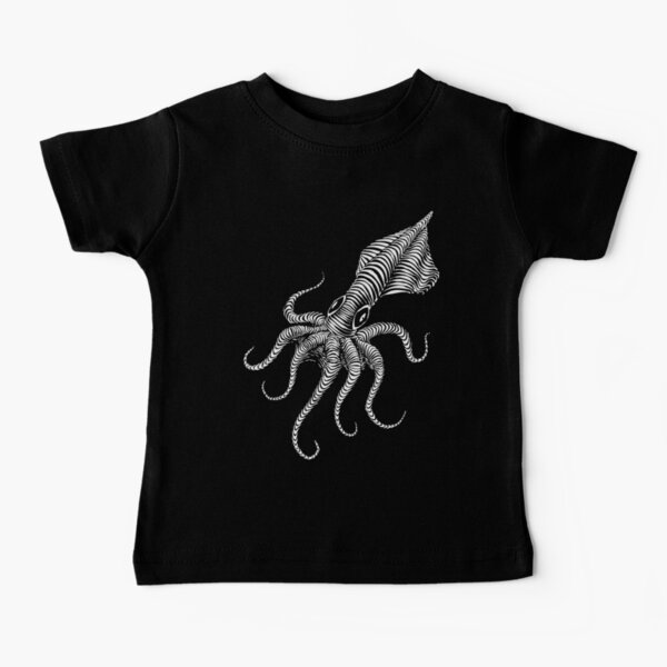 T Shirt Bebe Calamar Par Biomechanoid56 Redbubble