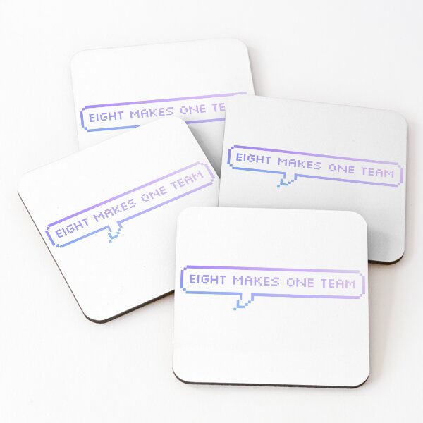 Item preview, Eight Makes One Team - Pixel Speech Bubble designed and sold by BambooBanana.