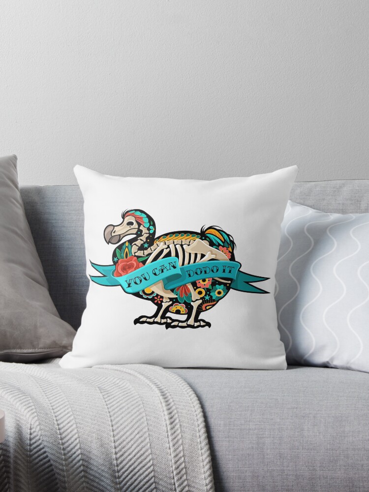 Buntes Traditionelles Neo Dodo Vogeltattoo Dekokissen Von Adamova Redbubble