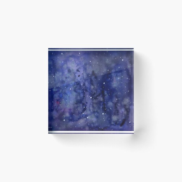Item preview, Galaxy Night Sky Stars Watercolor designed and sold by Olga Shvartsur.