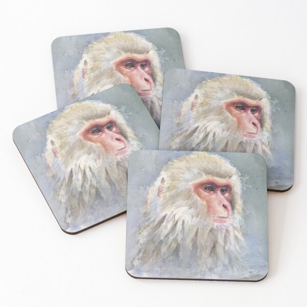 Item preview, Snow monkey Watercolor  designed and sold by Olga Shvartsur.