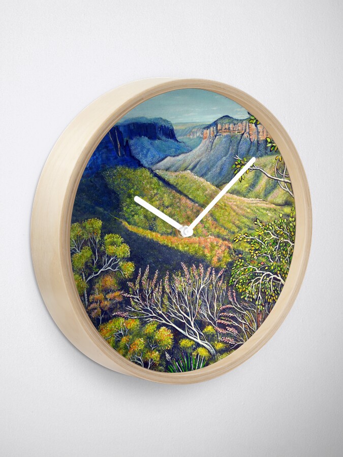 Alternate view of Govetts Leap Lookout, Blue Mountains Clock