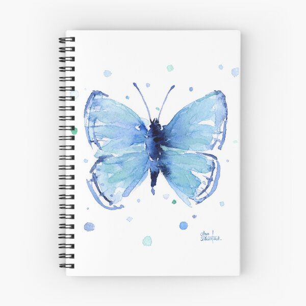 Item preview, Blue Butterfly Watercolor designed and sold by Olga Shvartsur.