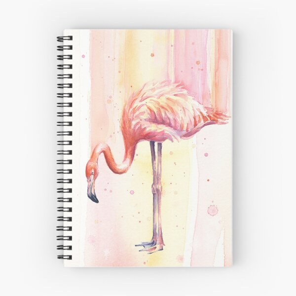 Item preview, Two Flamingos Watercolor designed and sold by Olga Shvartsur.