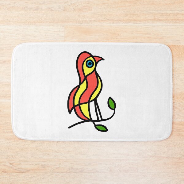 Item preview, Yellow Red Bird on a Twig  designed and sold by Istvan Ocztos.