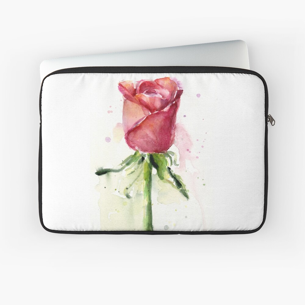 Rose Watercolor Tote Bag by Olga Shvartsur - Pixels