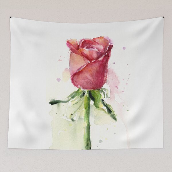 Item preview, Rose Watercolor Painting designed and sold by Olga Shvartsur.