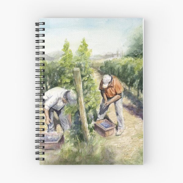 Item preview, Vineyard Watercolor Painting designed and sold by Olga Shvartsur.