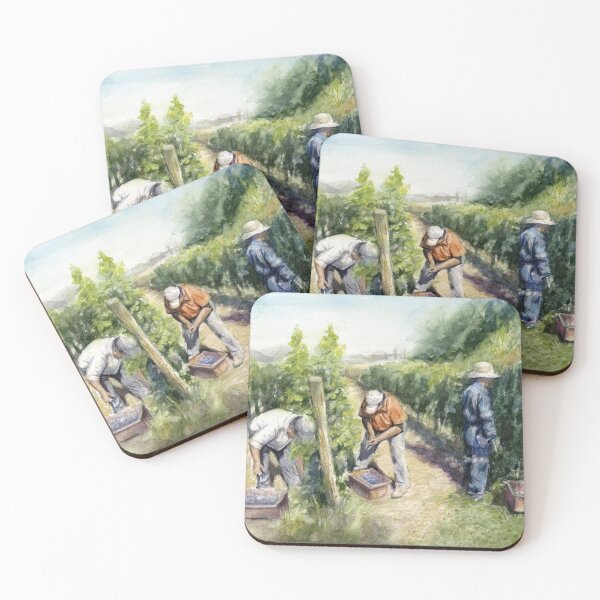 Item preview, Vineyard Watercolor Painting designed and sold by Olga Shvartsur.