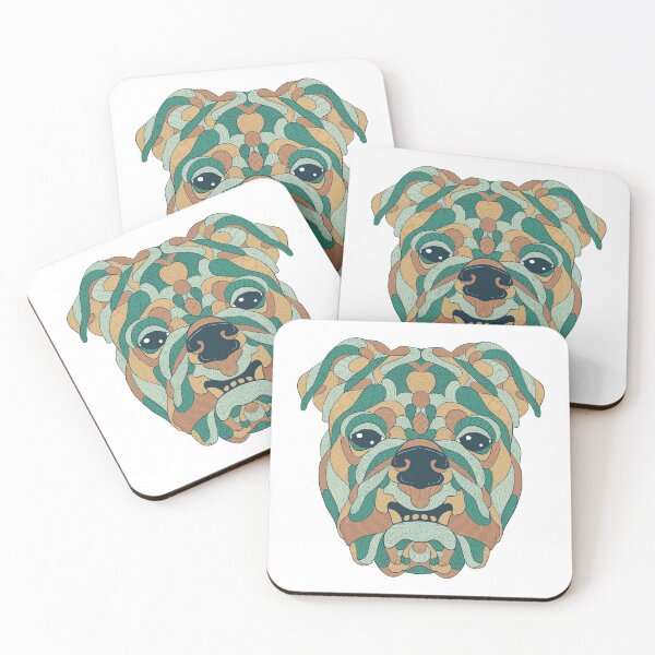 Item preview, Bulldog Portrait designed and sold by MariaNinfa.