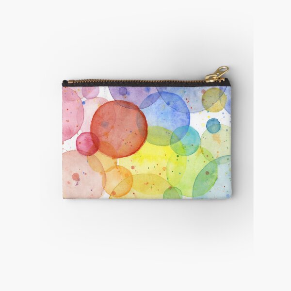 Item preview, Geometric Watercolor Abstract Rainbow Circles designed and sold by Olga Shvartsur.