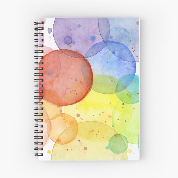 Item preview, Geometric Watercolor Abstract Rainbow Circles designed and sold by Olga Shvartsur.