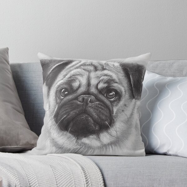 Item preview, Pug Drawing designed and sold by Olga Shvartsur.