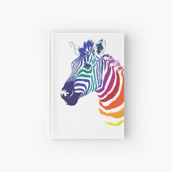 Zebra Watercolor Rainbow Animal Painting Ode to Fruit Stripes Art Print by  Olechka