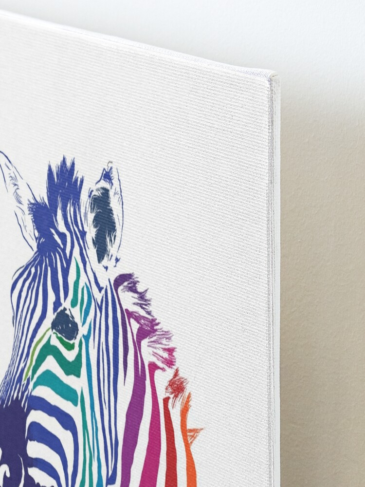 Rainbow Zebra Mounted Print for Sale by Olga Shvartsur