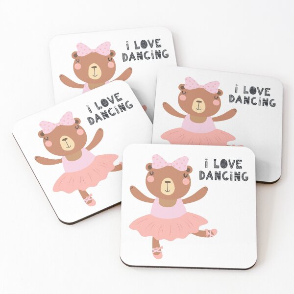 Item preview, Cute I Love Dancing Ballet Ballerina Bear designed and sold by aqualiontees.