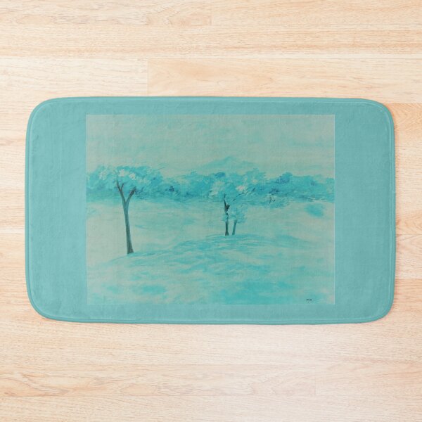 Item preview, Teal Abstract Landscape designed and sold by EloiseArt.