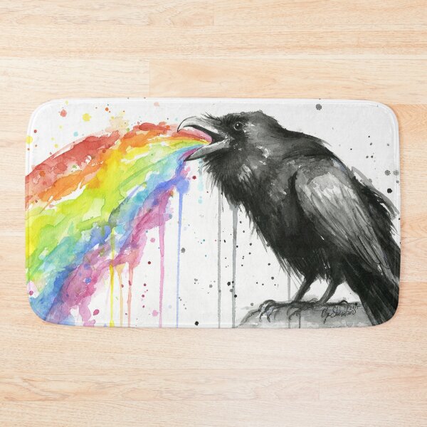 Item preview, Raven Tastes the Rainbow designed and sold by Olga Shvartsur.