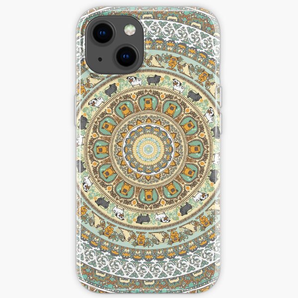 Mops Yoga Medaillon iPhone Flexible Hülle