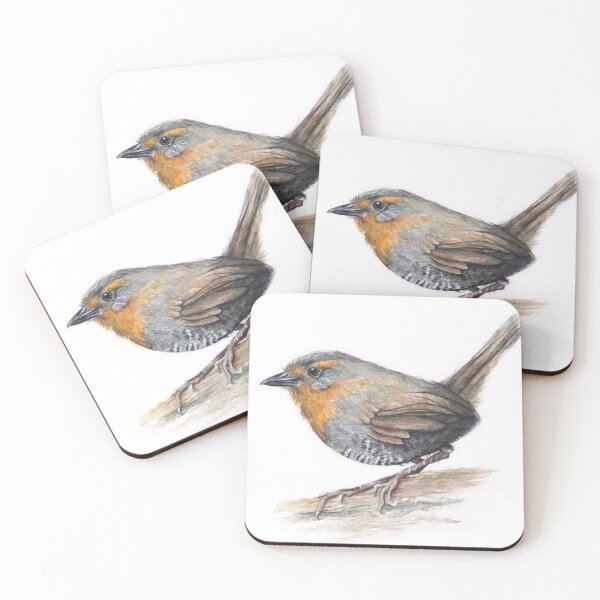 Item preview, Tiny Bird Chucao Bird Watercolor designed and sold by Olga Shvartsur.