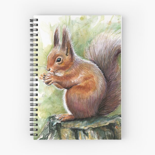 Item preview, Squirrel Watercolor Painting, Forrest Animal designed and sold by Olga Shvartsur.