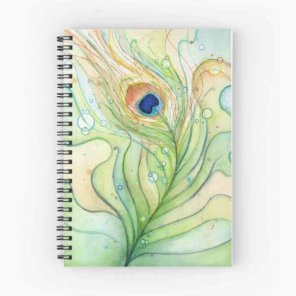 Item preview, Peacock Feather Watercolor designed and sold by Olga Shvartsur.
