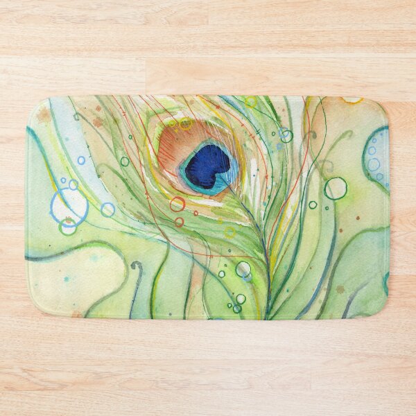 Item preview, Peacock Feather Watercolor designed and sold by Olga Shvartsur.