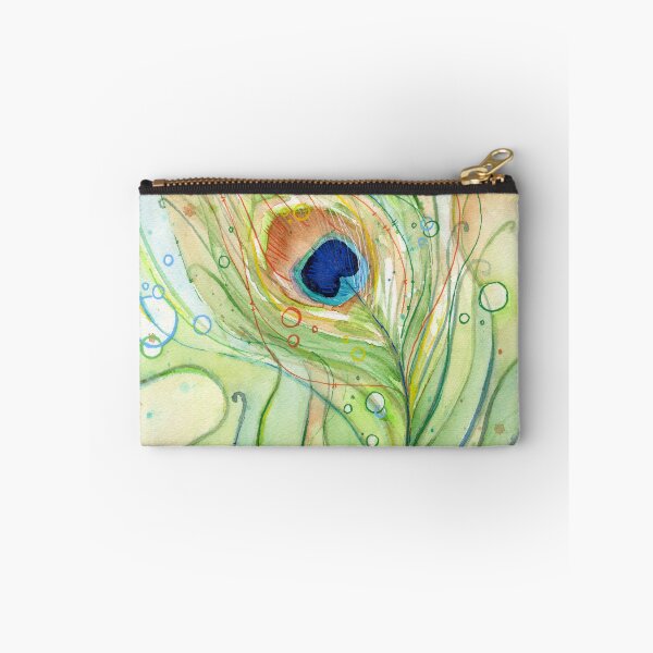 Item preview, Peacock Feather Watercolor designed and sold by Olga Shvartsur.