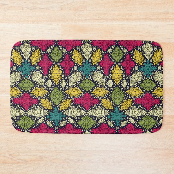 Item preview, Pink, Green, Yellow, & Turquoise Ornate Symmetrical Pattern designed and sold by somecallmebeth.