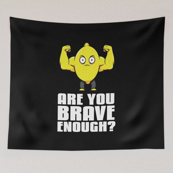 Item preview, Jacked Lemon Bodybuilder Flexing Biceps Powerlifter Foodietoon Are You Brave Enough?  designed and sold by ProjectX23.