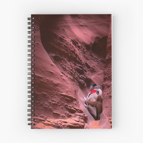Item preview, Pug Navigates Tight Fit Slot Canyon designed and sold by pugventurephoto.