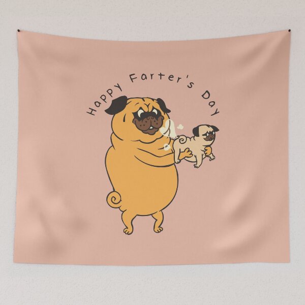 Item preview,  Happy Farter's Day Pug designed and sold by Huebucket.