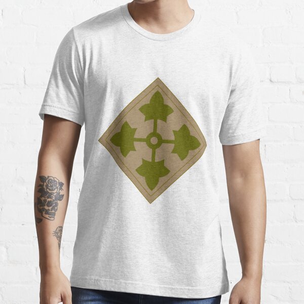 Logo Of The Fourth Infantry Division U S Army T Shirt For Sale By Quatrosales Redbubble 4532