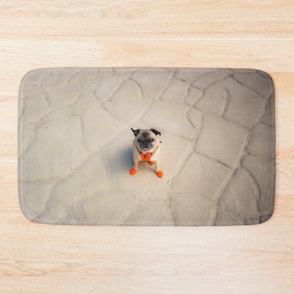 Item preview, Pug on Desert Tiles designed and sold by pugventurephoto.