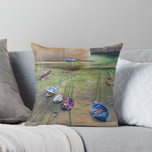 Item preview, Low Tide In Mousehole Harbour designed and sold by Alexandra Lavizzari.