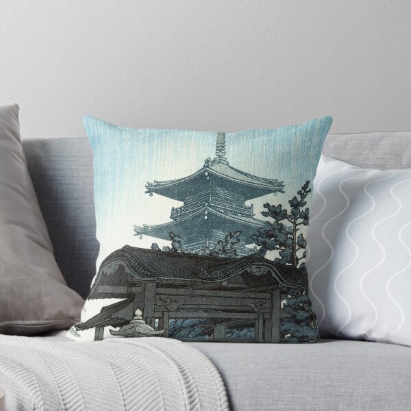 Item preview, Rain at Zenshuji Temple by Kawase Hasui designed and sold by ArtExpression.
