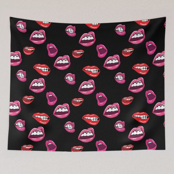 Item preview, Pop Art Lips Pattern designed and sold by sgrun.