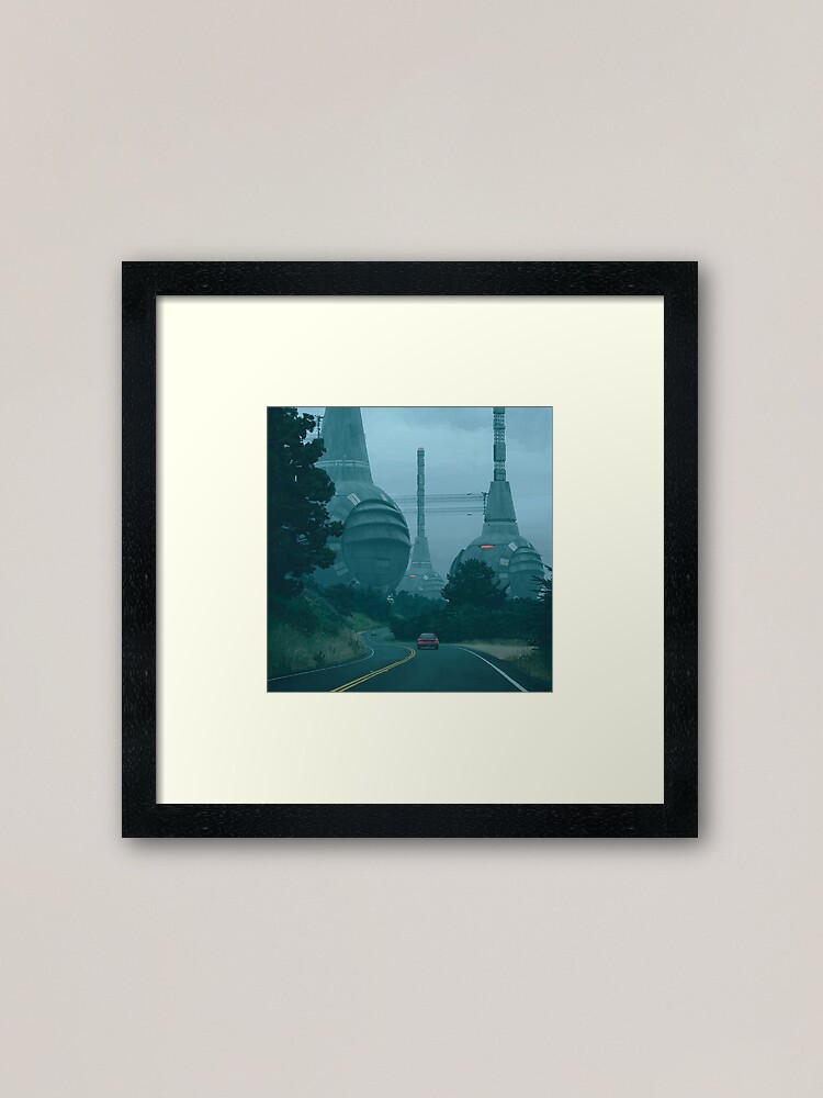 Alternate view of Neurograph Servers Framed Art Print