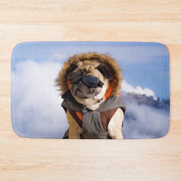 Item preview, Mack the Mountain Climbing Pug designed and sold by pugventurephoto.