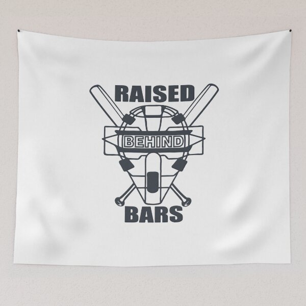 Item preview, Raised Behind Bars Baseball Mom designed and sold by RuinedWrestler.