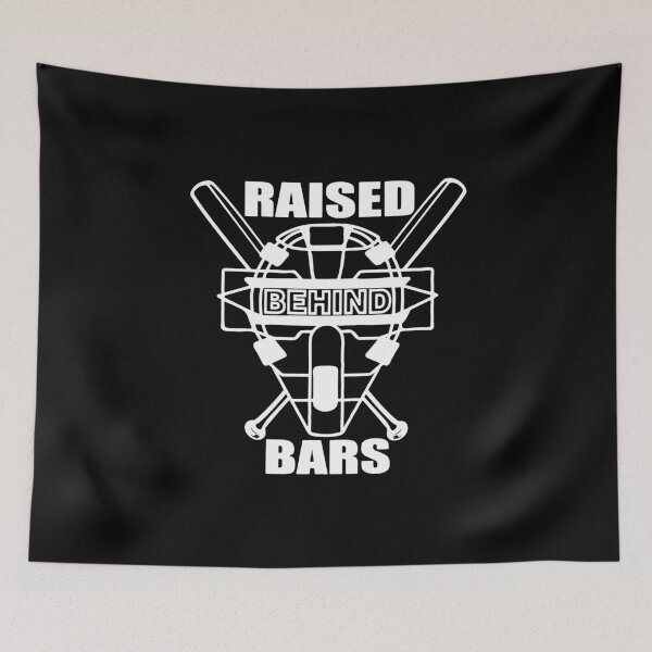 Item preview, Raised Behind Bars Baseball Mom designed and sold by RuinedWrestler.